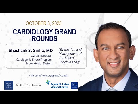 Shashank Sinha 醫師｜2025 心因性休克的評估與處置！ (Shashank Sinha, M.D. | Evaluation and Management of Cardiogenic Shock in 2025)