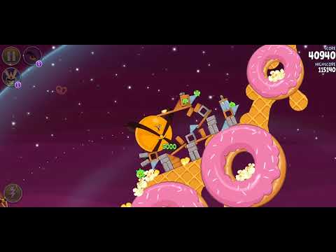 Angry Birds Space - Gameplay "Atomic Bird"