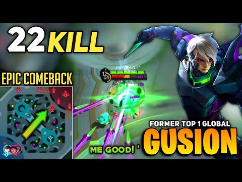EPIC COMEBACK! Gusion Best Build 2021 [ Former Top 1 Global Gusion ] By me good! ` - Mobile Legends