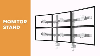 Multi-Display Aluminum Monitor Stands - LDT38 Series