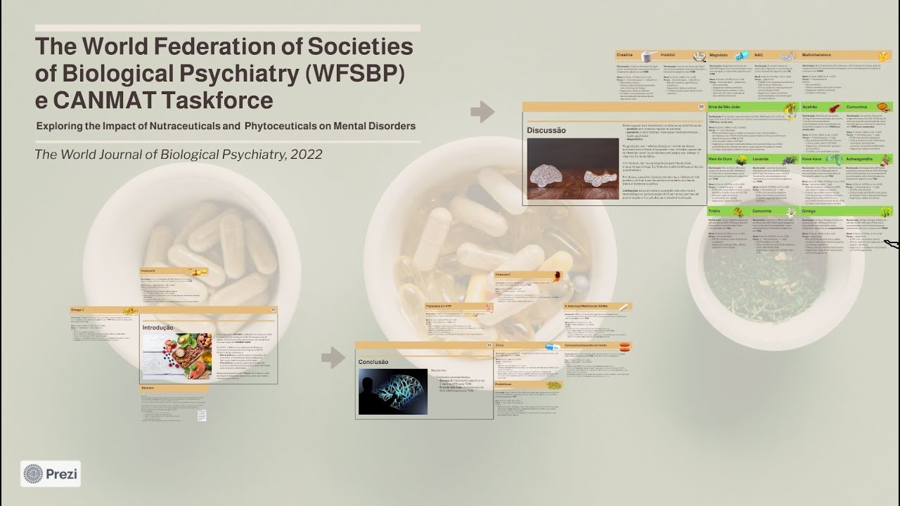CANMAT: Ômega, VitaminaD, Probiótico, Metilfolato, Zinco, Magnésio, SAMe, NAC | World J B Psychiatry