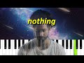 Bruno Major - Nothing (Piano tutorial)
