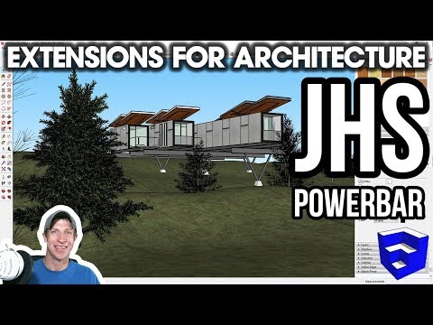 SketchUp Extensions FOR ARCHITECTURE - Placing Plants with JHS Powerbar