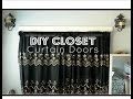 DIY Closet Curtain Doors Cheap Easy Room Decor ...
