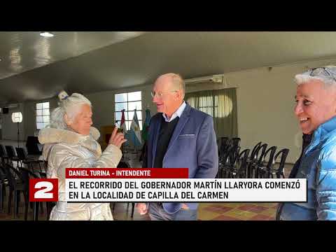 2N CENTRAL I VISITA DEL GOBERNADOR MARTÍN LLARYORA CAPILLA DEL CARMEN - DANIEL TURINA - INTENDENTE