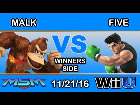 MSM 75 - Malk (Donkey Kong) Vs. Five (Little Mac) Winners Side - Smash Wii U