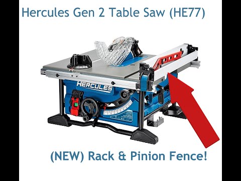 Hercules HE77 Gen 2  Rack & Pinion Jobsite table saw unboxing