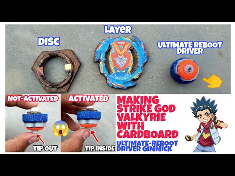 😍 Making Strike God Valkyrie with Ultimate Reboot driver 😱 | Cardboard Strike God Valkyrie 🔥