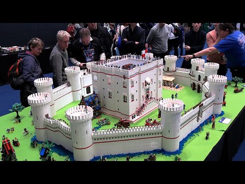 Huge LEGO English Castle with Interior Scenes