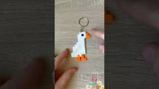 How To Make a Cute Goose Keychain With Beads!