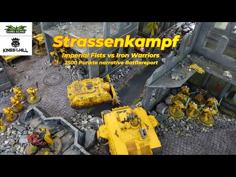 Strassenkampf !  2.500 Punkte narrativer Spielbericht Imperial Fists gegen Iron Warriors