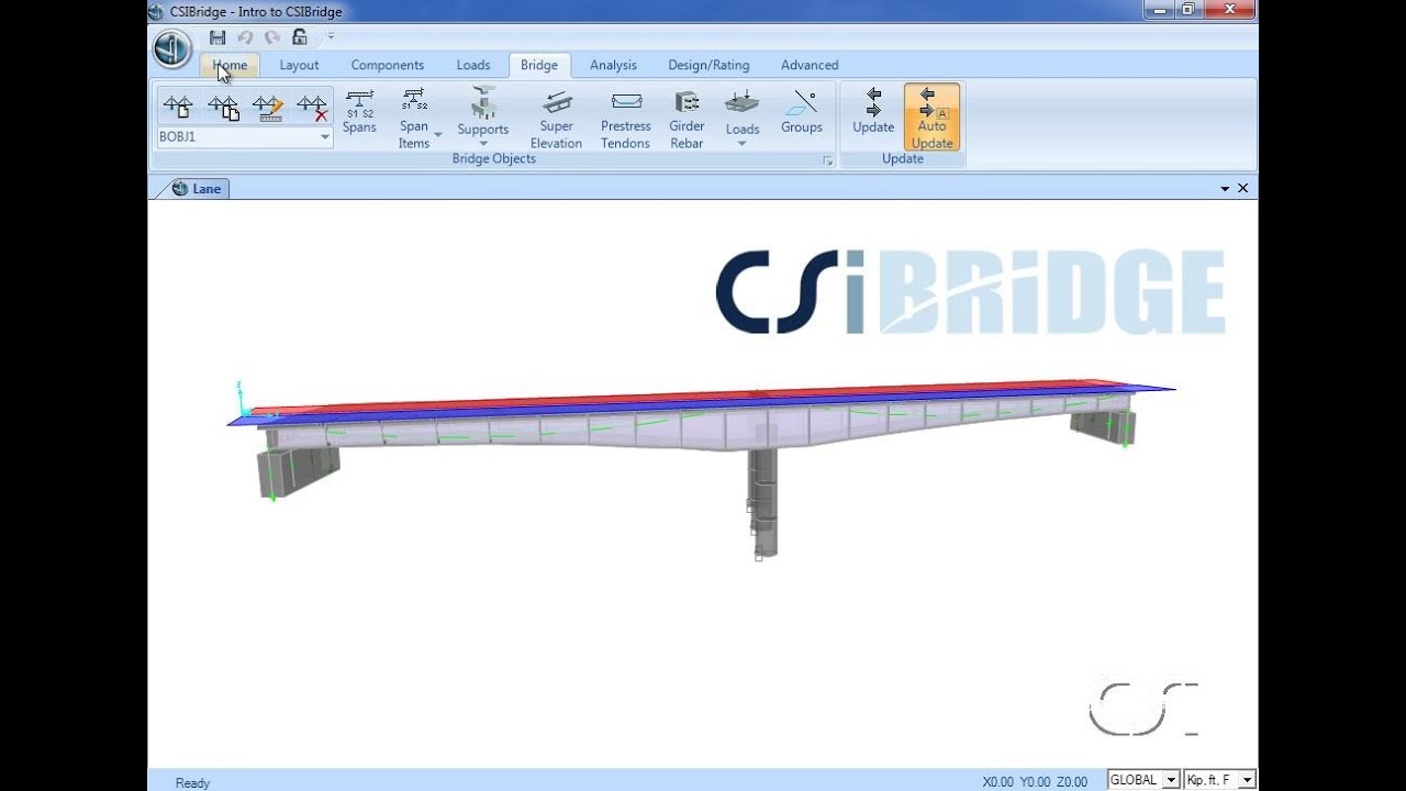 CSiBridge - 01 Introductory Tutorial: Watch & Learn