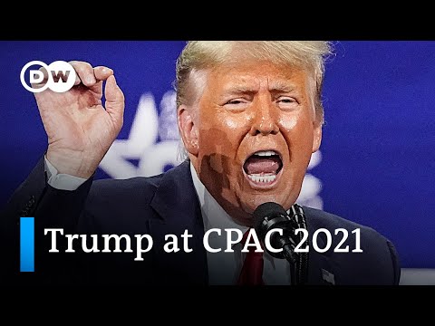 唐納德-特朗普在2021年CPAC演講中預告競選總統｜DW News (Donald Trump teases presidential run at 2021 CPAC speech | DW News)
