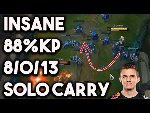 How C9 Licorice Decimated CG and Solo Carried w/ 88% Kill Participation ~ League of Legends
