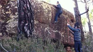 Video thumbnail of Feeling rewind, 7c+. Albarracín