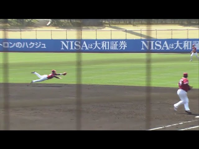 【3回裏】イーグルス・西巻 横っ跳びで好守備!! 2019/2/26 H-E