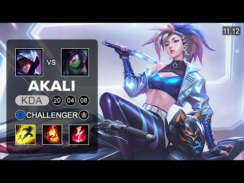 Akali Mid vs Talon - EUW Challenger Patch 11.12