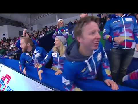 #contcup2018 Oops! Sofia Mabergs touches stationary opposition stone sweeping Oskar Eriksson's shot