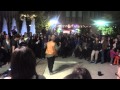 Street Performer Draws A Crowd During Nuit Blanche 2013 Toronto
