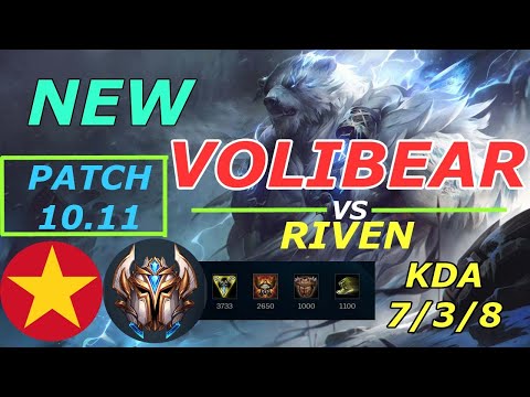 New VOLIBEAR vs RIVEN Rank Thách Đấu l Sức Mạnh Bá Đạo Sau Khi Làm Lại Phiên bản 10.11