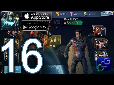 INJUSTICE 2 Android iOS Walkthrough - Part 16 - Campaign Chapter 5: Battles 1-12 (NORMAL)