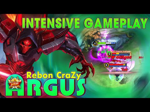 Argus intensive Gameplay! Top Global Argus by ᵀᴹRebon CraZy ~ MLBB