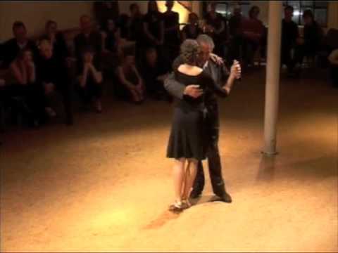  Tamara Juhan  and  Eduardo Masci  are  dancing  to  the  tango  "  A La Gran Muneca  "  by  Carlos di Sarli