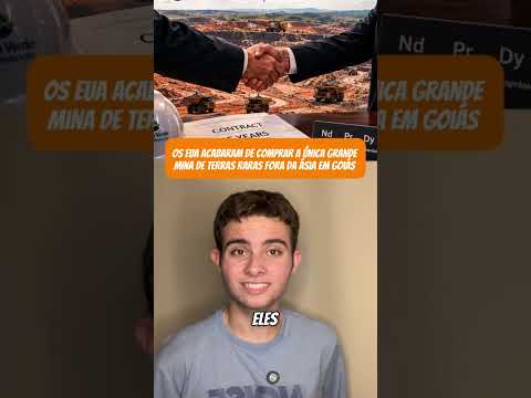 Os EUA acabaram de comprar a única grande mina de terras raras fora da Ásia em Goiás #negocios