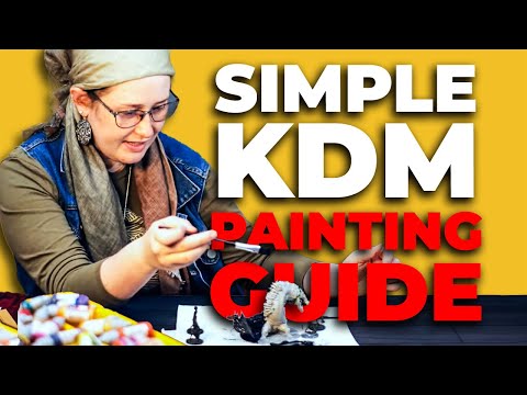 Painting Kingdom Death Monster in 15min Or Less | Dry Brushing Tutorial