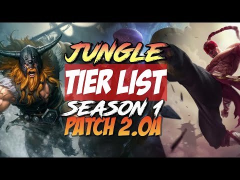 JUNGLE TIER LIST S1 Patch 2.0a+ GIVEAWAY | RUNES, BUILD, COUNTERS| WILDRIFT TIERLIST