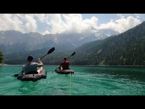 Anfibio Nano in paradise - Packrafting on Eibsee (Bavaria, Germany)