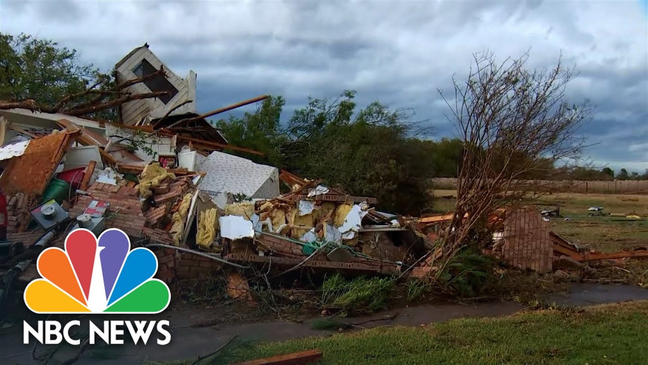 Homes Damaged As Strong Storms Move Across Texas