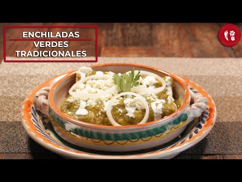 Enchiladas verdes tradicionales | Receta de la cocina mexicana | Directo al Paladar México