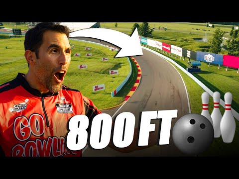 World's Longest Bowling Strike (800 Feet!)