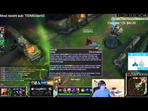 C9 Sneaky as Azir vs Xerath High Elo Midlane Gameplay LoL