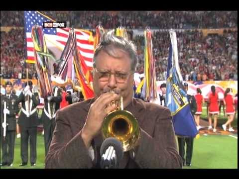 Arturo Sandoval, Trumpet, National Anthem 1/1/09 Orange Bowl