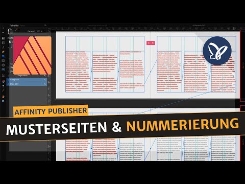 Affinity Publisher-Tutorial: Musterseiten & Seitennummerierung
