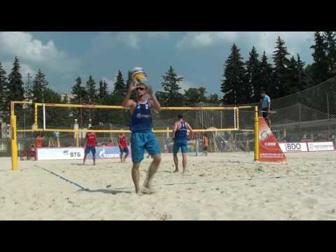 24 Beach volleyball Russia Cup 2016  Moscow  Leshukov Likholetov and Safonov Andrianov