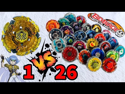 1 vs 26 Beyblade Battle! Hades Kerbecs BD145DS vs Metal Masters!!!