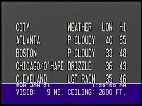 WeatherStar 3000 Simulated - 01/21/2018 from Cincinnati, OH