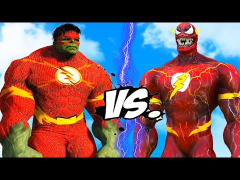 Flash - Venom VS Flash - Hulk  ( EPIC BATTLE )