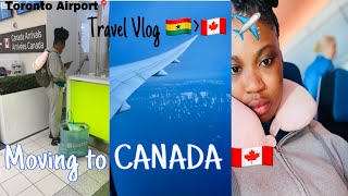 MOVING FROM GHANA🇬🇭 TO CANADA🇨🇦-First Time in Plane &Traveling Alone.TRAVEL VLOG #relocation