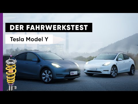 Tesla Model Y (AWD) Fahrwerkstest: KW V3 Leveling im Vergleich zum Serienfahrwerk