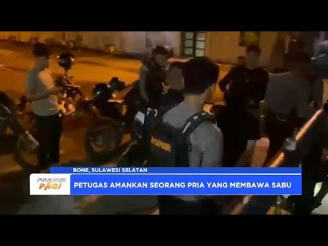 TIM PATROLI PRESISI POLRES BONE AMANKAN PRIA YANG MEMBAWA NARKOTIKA