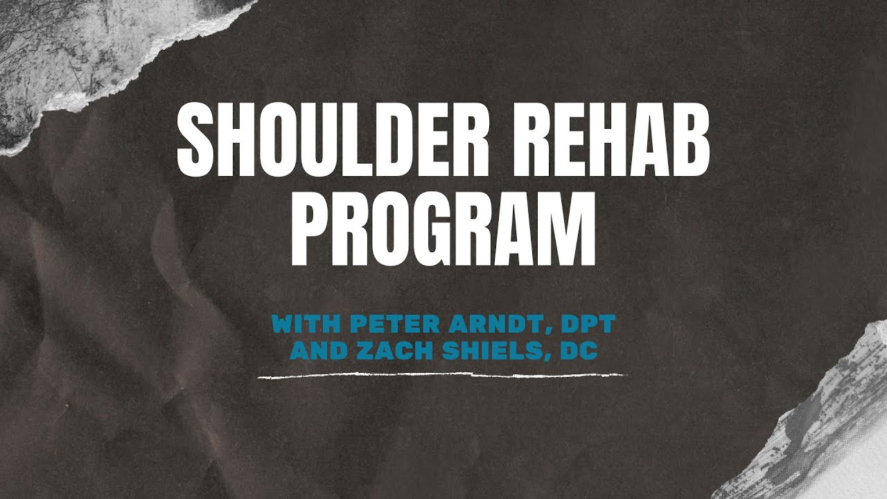 Shoulder Rehab Series Week #1