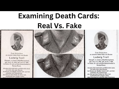 Examining Death Cards: Real vs. Fake