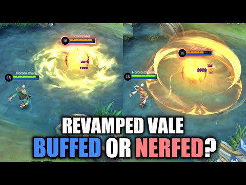 VALE REVAMPED IS BUFF OR NERF? | ORIG VS ADV DAMAGE COMPARISON