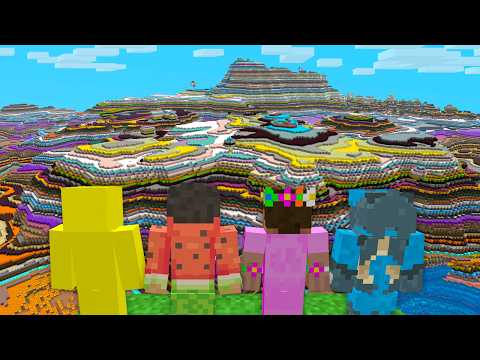 On doit finir Minecraft avec des Couches de Blocs Aléatoires..