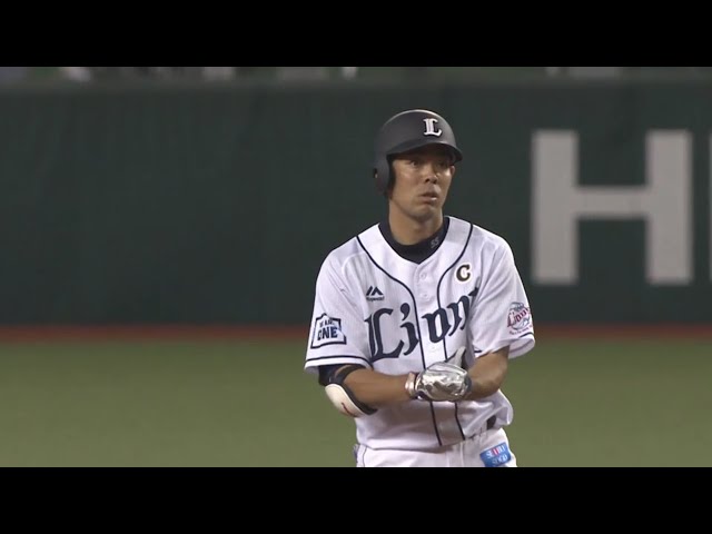 【8回裏】すぐさま反撃!! ライオンズ・秋山のタイムリー2ベースヒット!! 2019/9/12 L-H