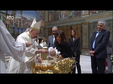 Messe du Baptême du Seigneur présidée par le pape François